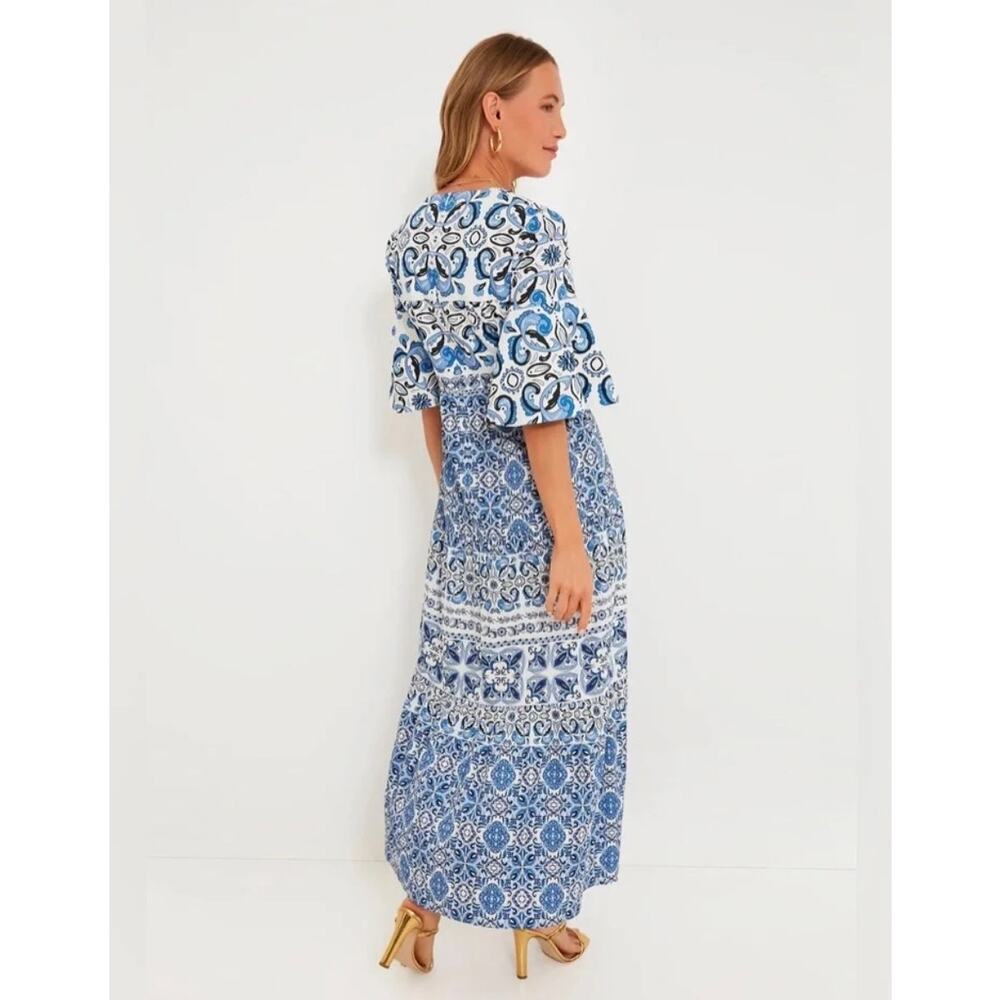Tuckernuck Plus Majolica Tile Ginger Maxi Dress Size XXL - Picture 4 of 11